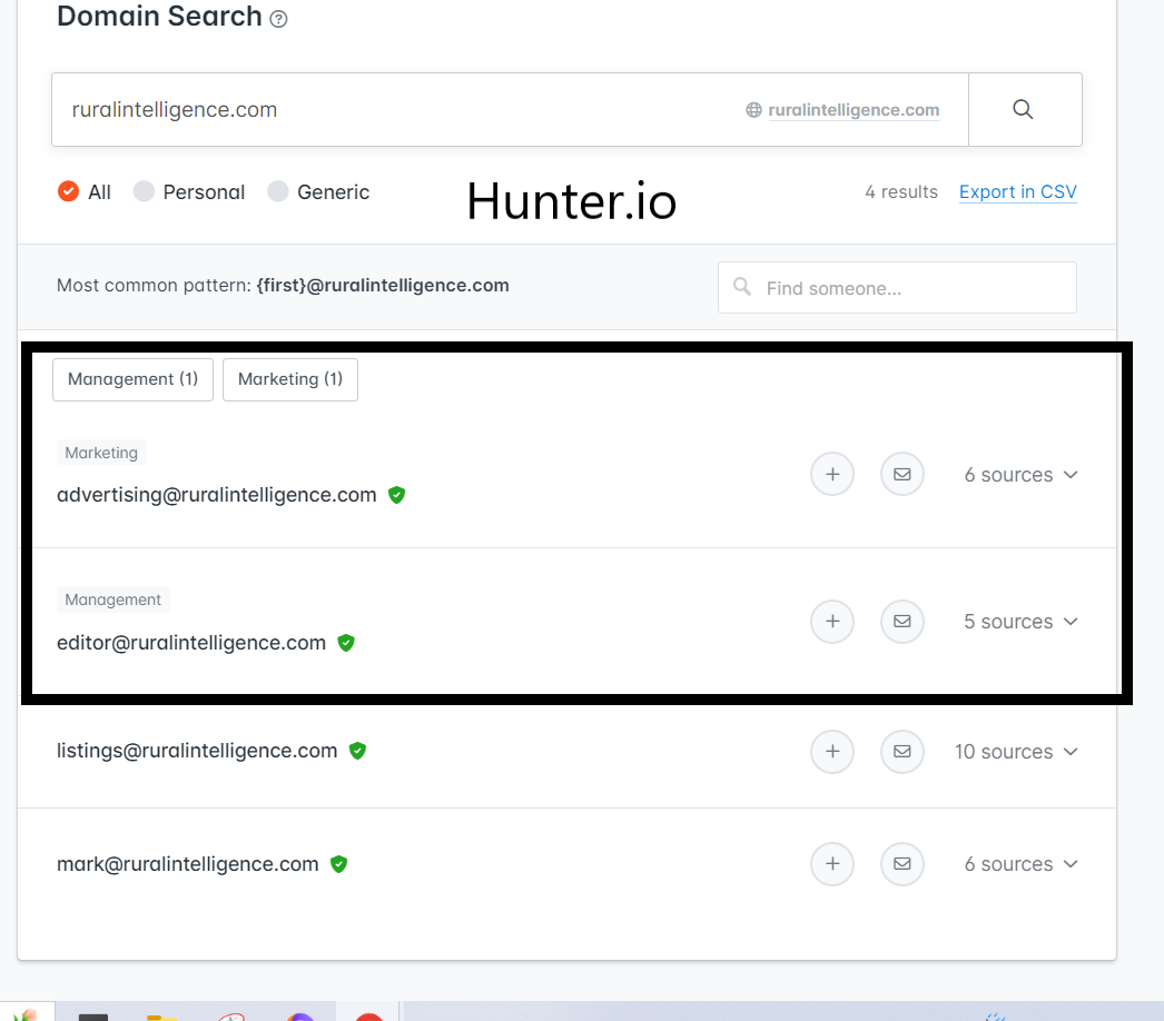 hunter.io for niche edits